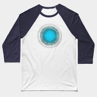 Digital Vortex Button Baseball T-Shirt